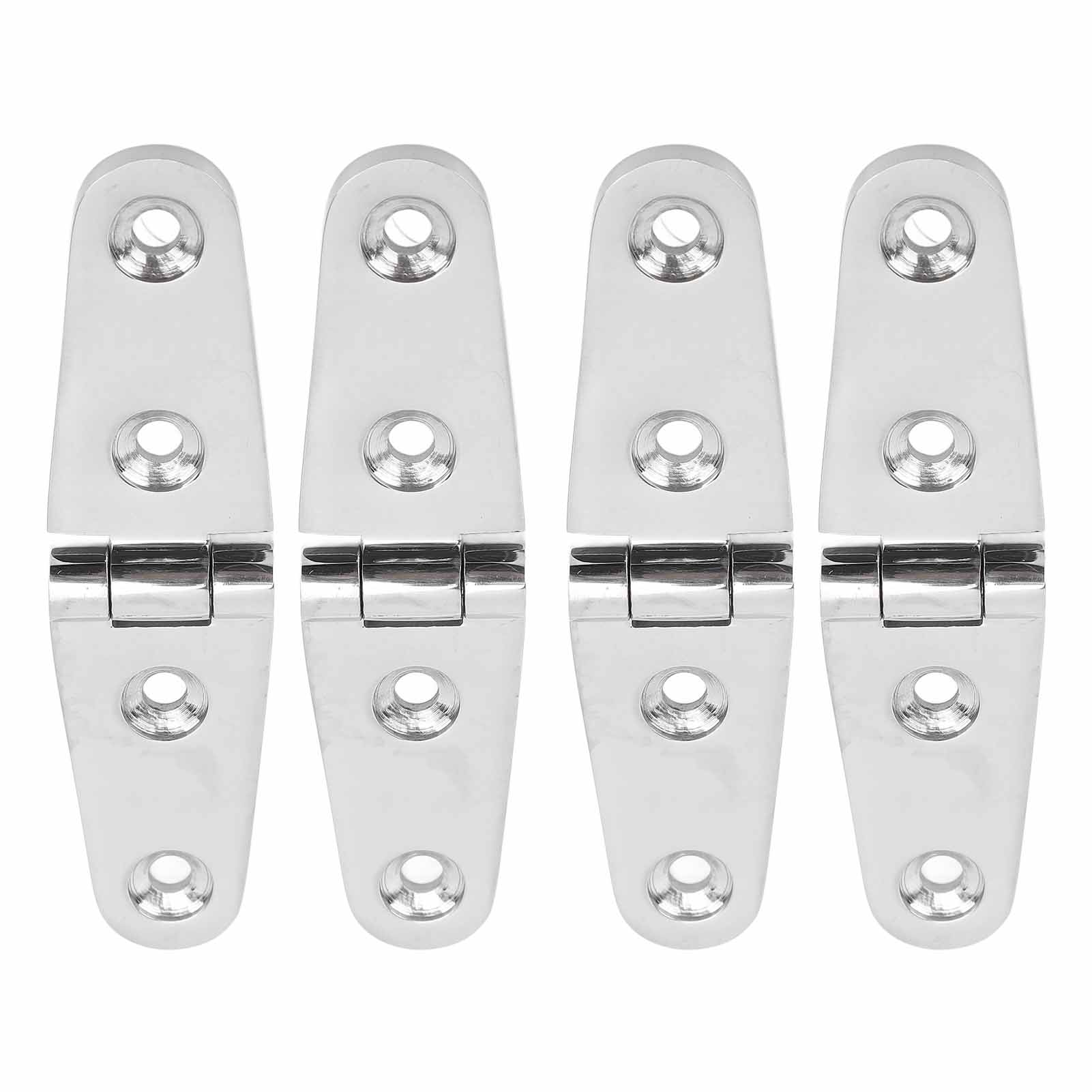 Satz Mit 4 Rostfreien, Robusten Und Rostbeständigen Bootslukenscharnieren Aus Edelstahl 316 Für Yachten, 103 X 27 Mm / 4,1 X 1,1 Zoll