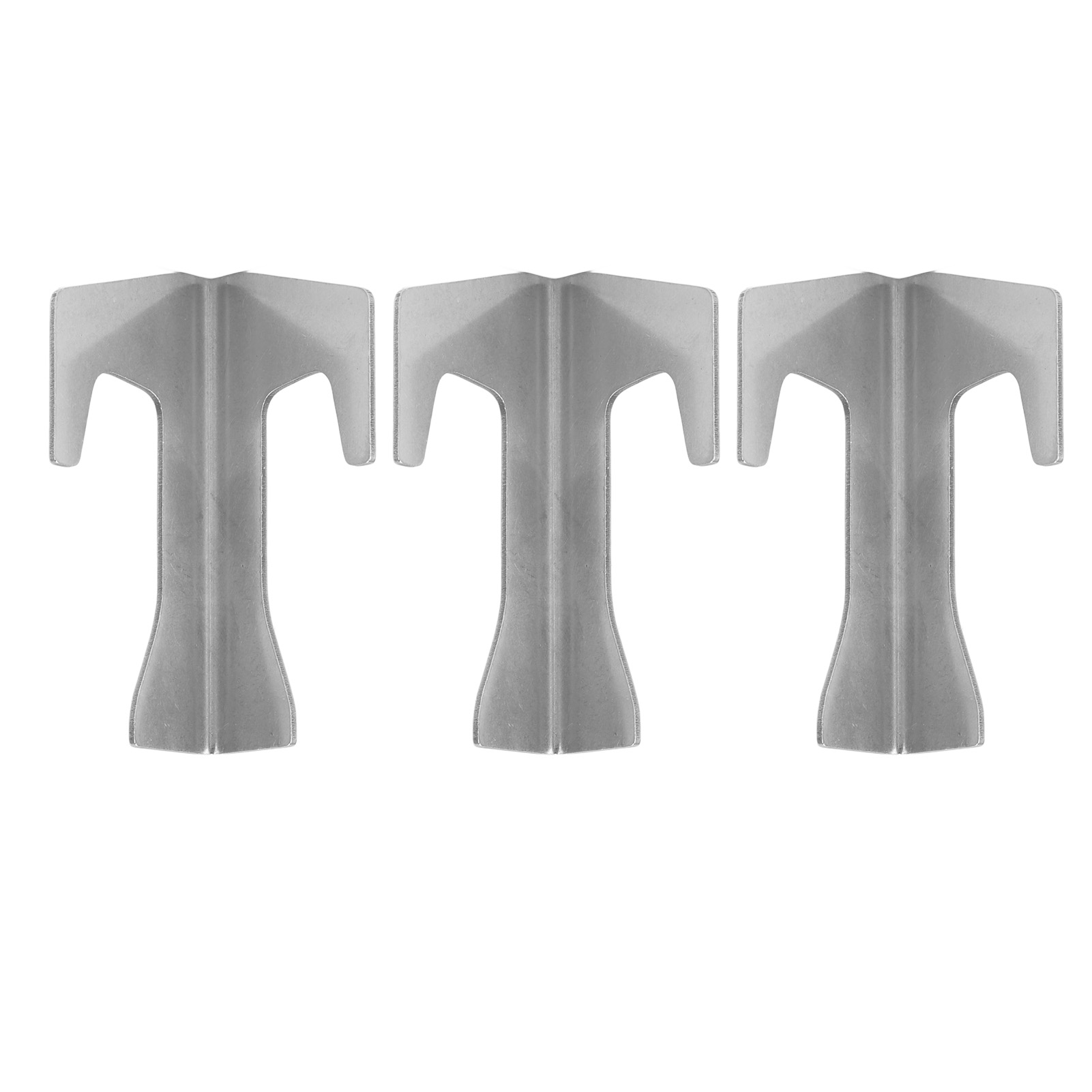 Set Aus 3 Edelstahl-grillplatten-abstandshaltern, Pfannendichtungsstütze Und Grillmatte.