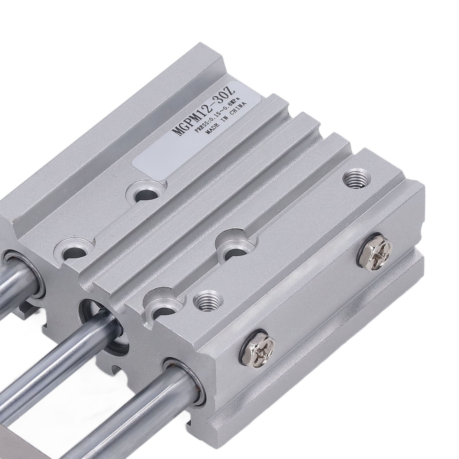 Pneumatikzylinder Mit Gleitlager, 12 Mm Bohrung, 30 Mm Hub, Doppeltwirkend, Typ Smc 3-kolben