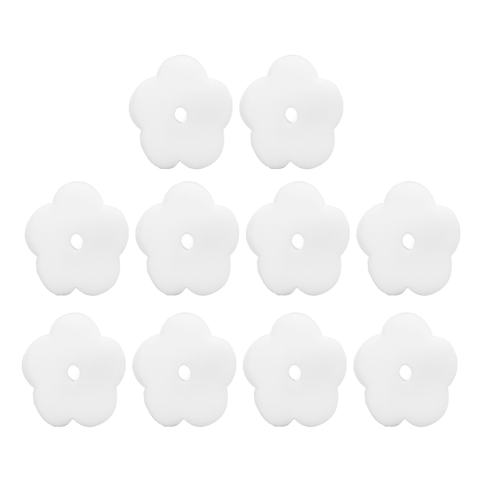 Packung Mit 10 Blütenförmigen Reinigungsschwämmen Für Spas Und Pools, Hochwirksames Ölabsorptionsmittel.