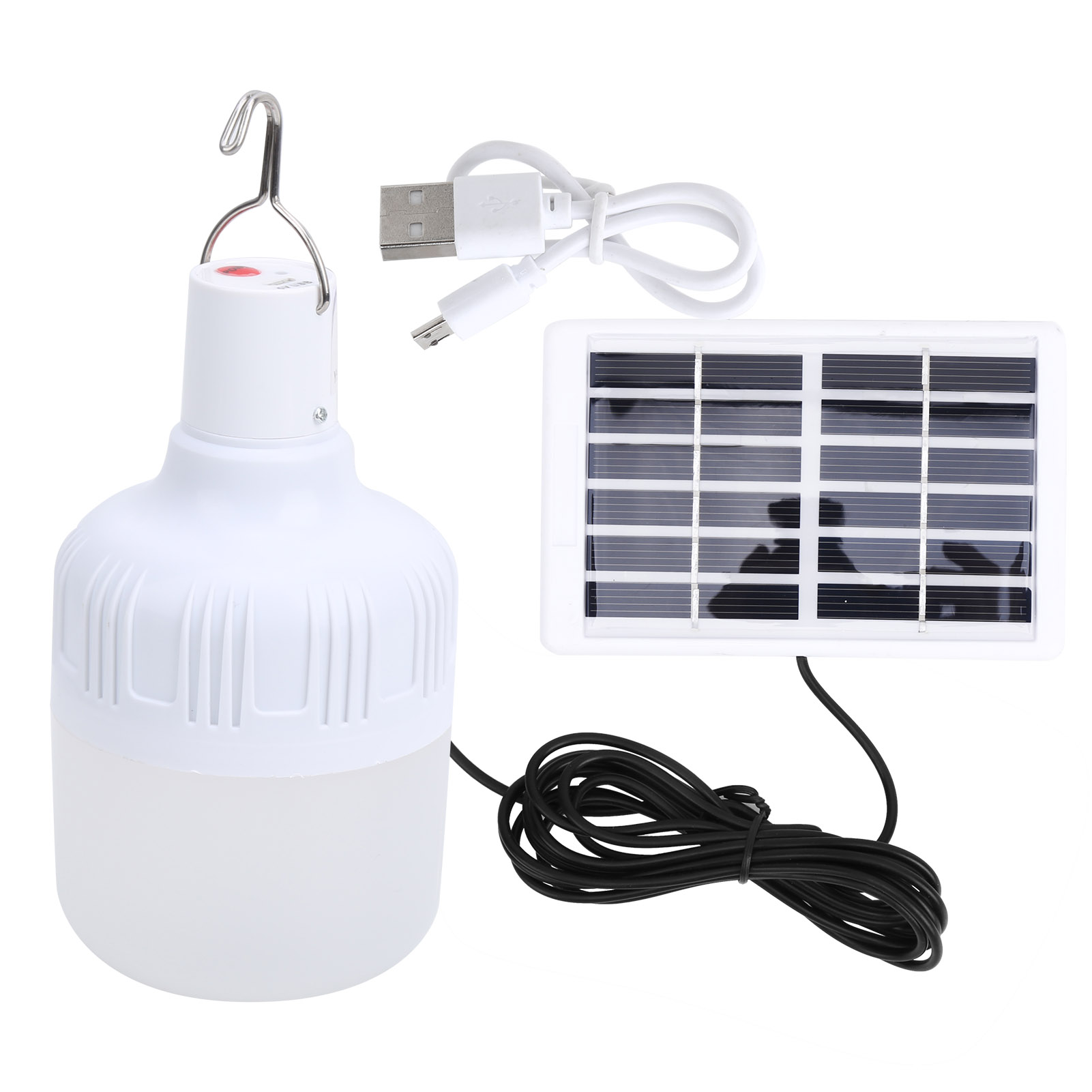 50-watt-tragbare Led-solarlampe Für Den Außenbereich, Ideal Für Camping Und Notfallsituationen.