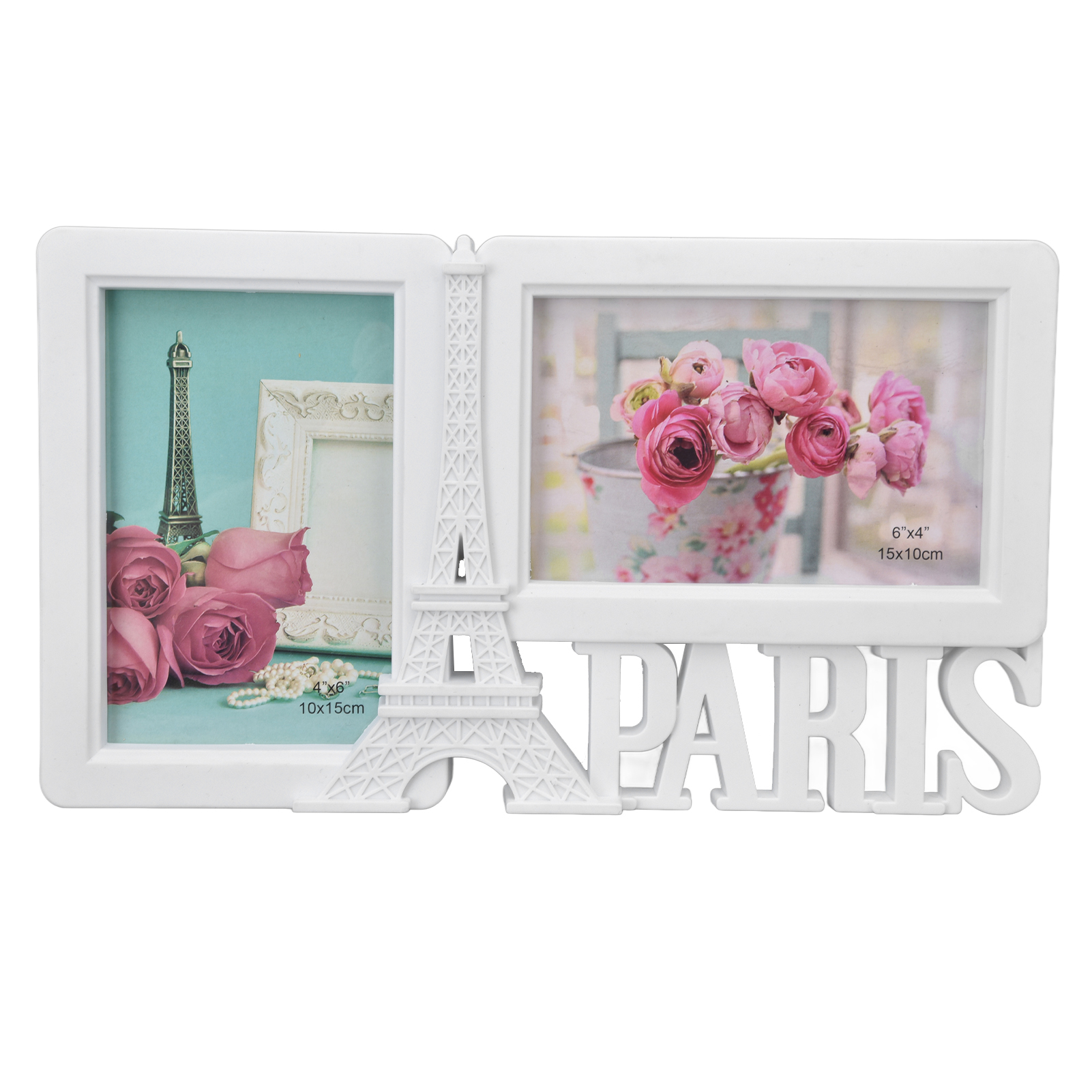 Set Aus 2 Dekorativen Rechteckigen Bilderrahmen Für Zuhause, Mit 2 Löchern, Für Hochzeitsfotos, Schlafzimmer Oder Partys.