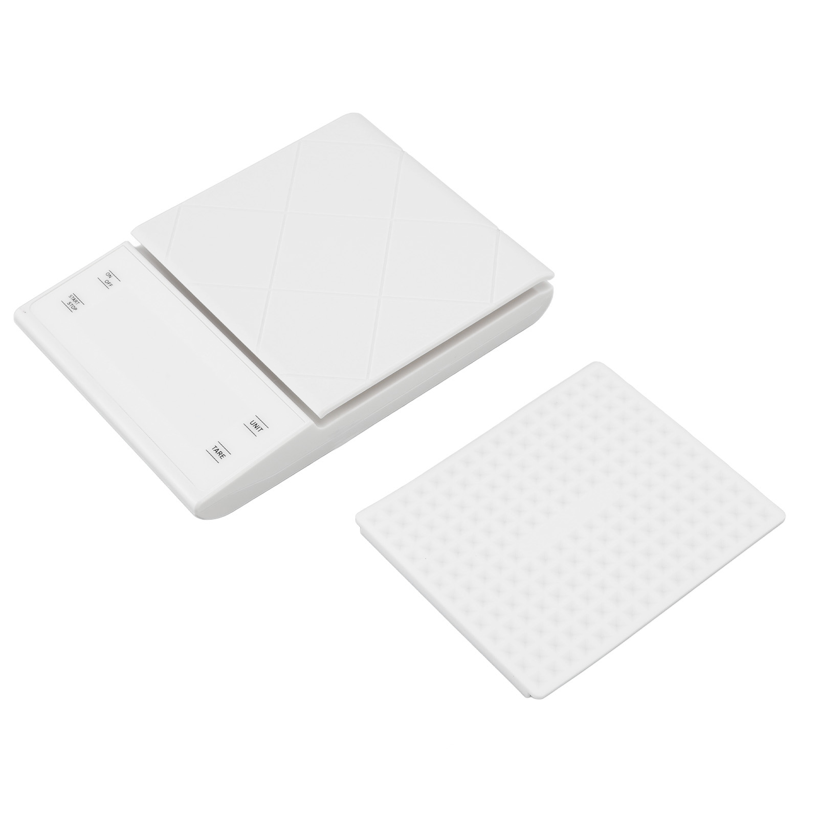 Hochpräzise Digitale Küchenwaage (0,1 G), Batteriebetrieben, Zum Wiegen Von Lebensmittelzutaten (weiß).
