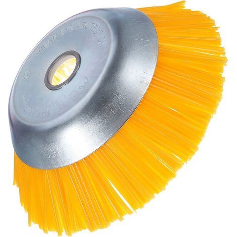 Nylon-bürste Für Unkraut - Universelle Rundbürste Für Freischneider - Langlebige Gartengeräte - 200 Mm X 25,4 Mm