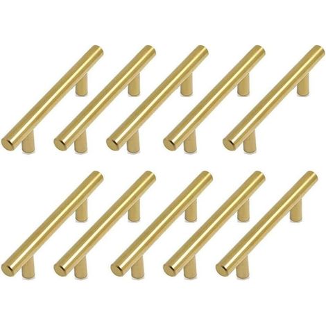 10 Stück Möbelgriff Küchenschrankgriff Goldfarben 128 Mm Messing-küchentürgriff Schublade Griffe