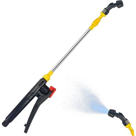 Teleskopische Edelstahl-gießlanze Mit Hochdruck-düsen Für Reinigung Und Gebogener Einzeldüse, 45–80 Cm