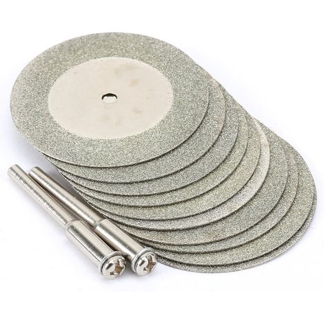 10 Stück 40 Mm Diamant-trennscheiben-rotationswerkzeug Mit 2-mandrin-arbor-set