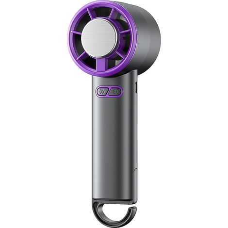 Tragbarer Ventilator, Persönliche Luftkühlung, Starker Und Leiser Ventilator, Kompaktes Design, Wiederaufladbare Batterie, Leicht Zu Transportieren, Faltbar 800 Mah (grau)
