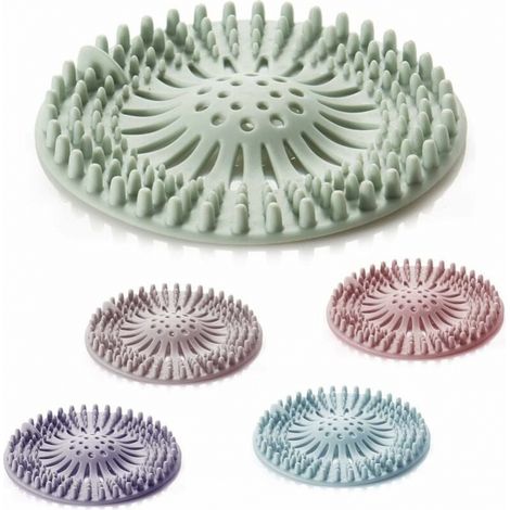 5 Stück Abdeckungen Für Duschanläufe, Silikon-haarfilter Für Dusche, Ablaufsieb Mit Saugnapf, Haarfänger Für Küche Und Badezimmer