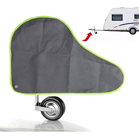 Gris Housse De Timon Pour Remorques, Housse De Protection Universelle Pour Caravanes Et Remorques Avec Attelage, Couverture D'Attelage Pour Tête D'Attelage De Caravane Ou Remorque