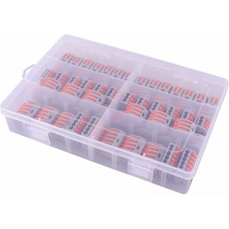 60 Elektrische Kabelverbinder Mit Bedienhebel, 30 2-adrige Klemmen, 20 3-adrige Klemmen, 10 5-adrige Klemmen, Kabelverbinder, Elektrische Kabelbinder
