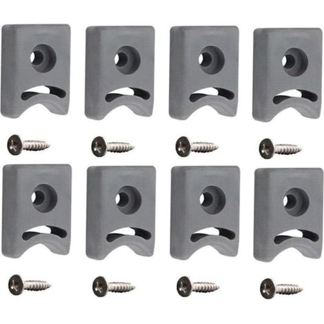 8er-pack Gummi-gleiter Für Schiebetüren – 26 Mm – Quadratische Positionierung Für Verbesserte Sicherheit