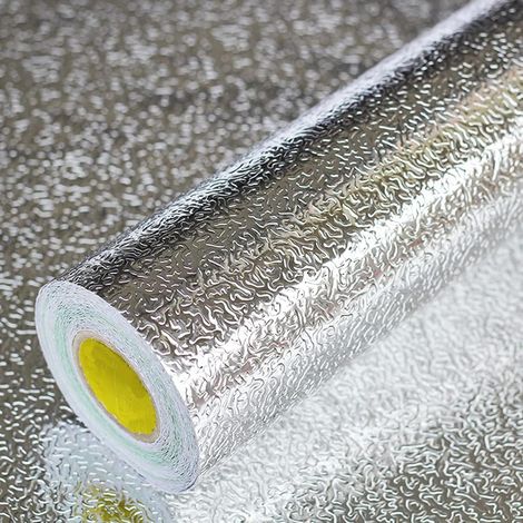 Küchenwandpapier, Selbstklebendes Aluminium, Öl-, Wasser-, Hitze- Und Spritzfest, 60x300cm