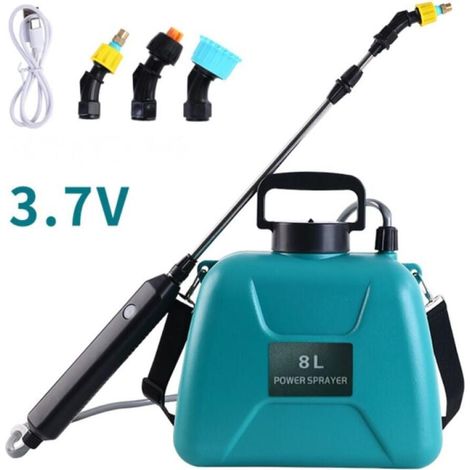 Elektrischer Pflanzenschutzspritze Für Den Garten 8l Druckpflanzenschutzspritze Mit 3 Einstellbaren Düsen Autopump Mit Ausziehbarer Pflanzen- Und Fahrzeugwaschspritzpistole Grün