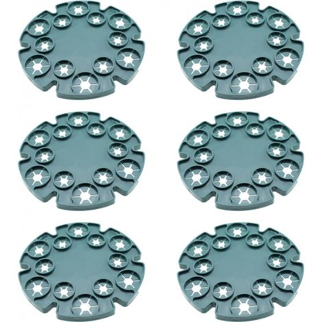 Set Aus 6 Halterungen Für Bambusstangen, Kletterpflanzen, Tomatenpflanzen, Gurken, Clematis