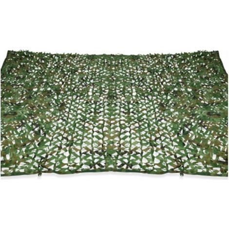 Rechteckiger Sonnenschutz Mit Camouflage-design, Grünes Netz, 3x4 M