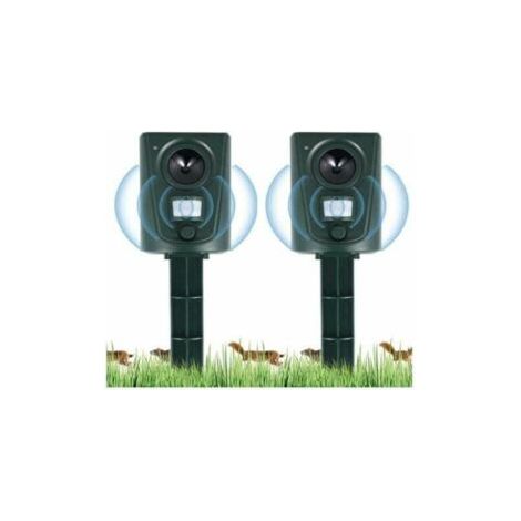 Ultraschall-abwehrmittel Für Tiere – Hält Katzen, Hunde, Vögel Fern – Bewegungsmelder Bis Zu 30 M – Wasserdicht Und Langlebig