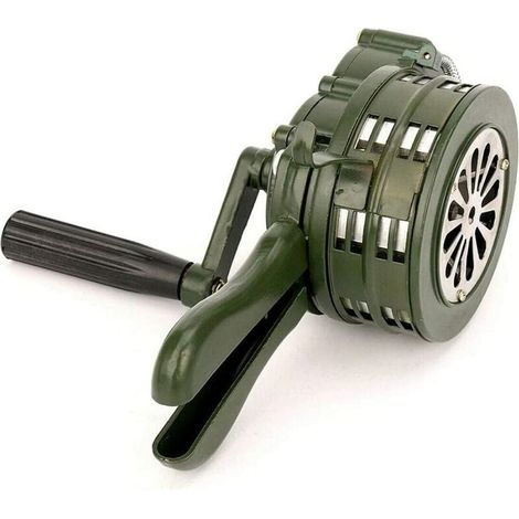Kurbel-sirene, Tragbar 110db, Metall-handalarm Für Notfallsicherheit, Luftschutzsirene
