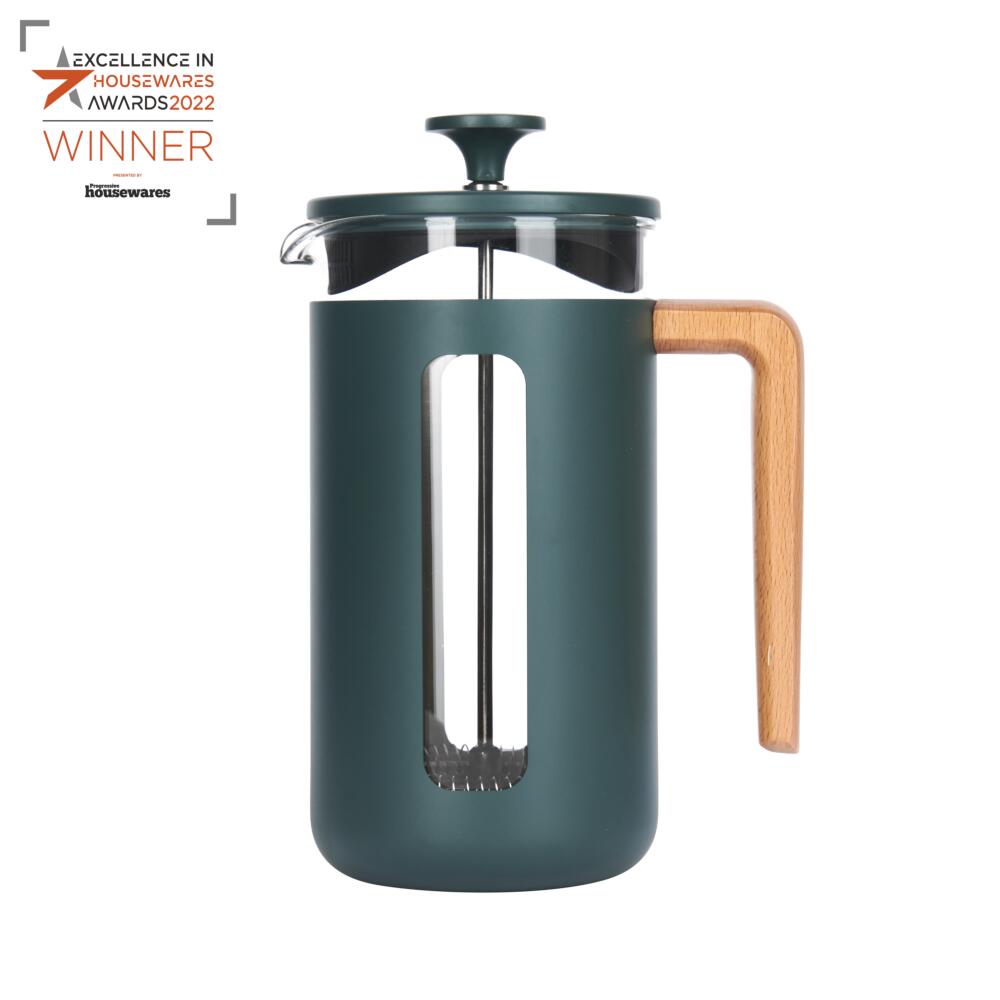 La Cafetière Pisa Cafeteria De Edelstahl, French Press De 8 Tassen, Grün, In Einer Box De Geschenkbox De Geschenk