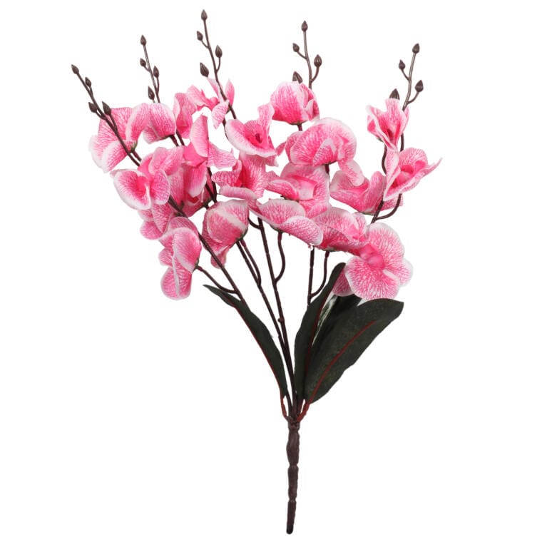 Künstliche Orchideen – Strauß Aus 5 Hellrosa Blüten, 38 Cm