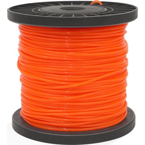 Robuster Rasentrimmer-faden 2,4 Mm X 100 M Runde Nylon-spule Für Garten-rasenmäher, 0,095 Zoll – 328 Fuß