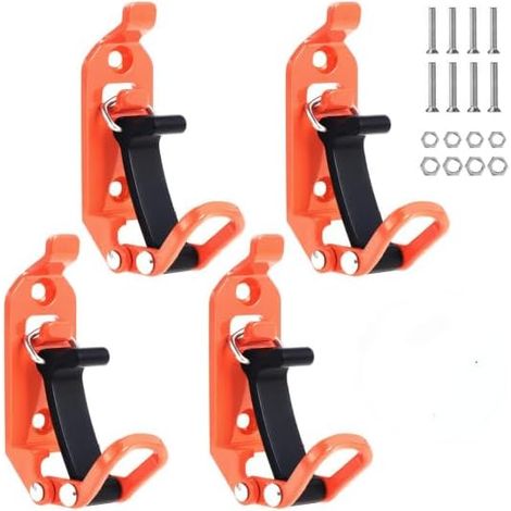 4er-set Schaufelhalter Für Dachträger, Zubehör Für Dachträger, Klemme Aus Metall Und Gummi, Wandmontage-kit Für Schaufeln Für Geländewagen-dachträger, Boote, Äxte