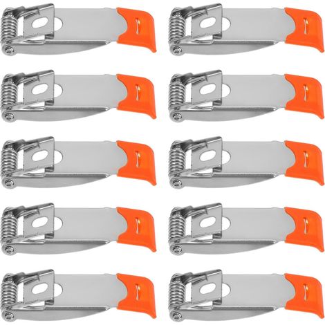 51x18 Mm, 10 Stück, Downlight-federspannklemmen, Deckenleuchten Aus Stahl, Led-panellampen, Einbauleuchten-zubehör, Orange