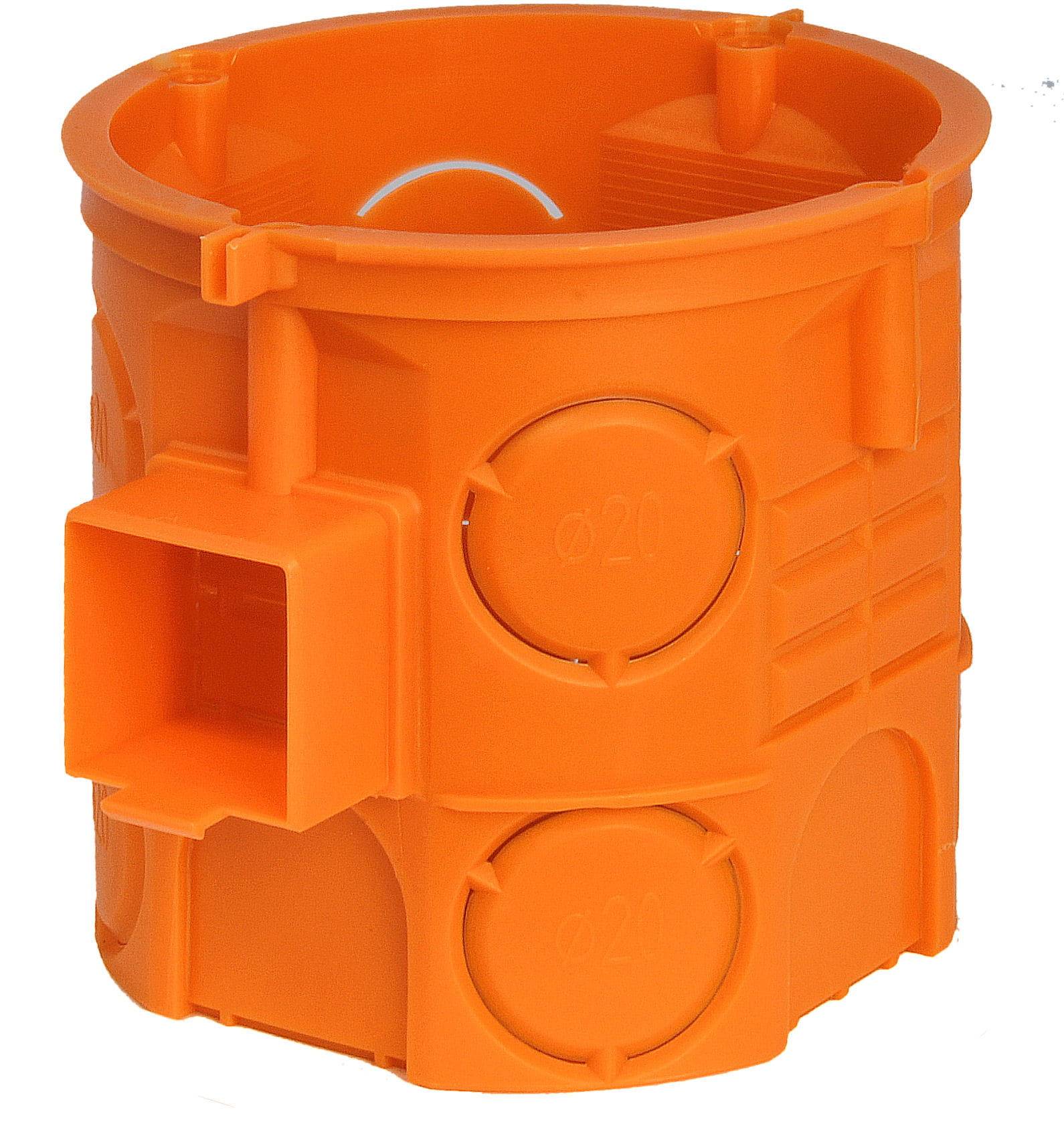 Pk.60 Anschlussdose, Tief (057-24), Simet-orange, S60df