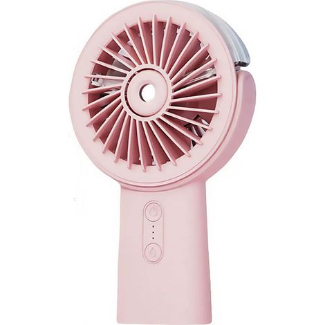 2-in-1-miniaturventilator, Wiederaufladbar Mit 4000-mah-akku, Leise, Mit Sprühnebler, 3 Geschwindigkeitsstufen, Faltbares Design Mit 90°, Sprühventilator Für Büro, Outdoor Und Reisen, Blitzverkauf, Ro