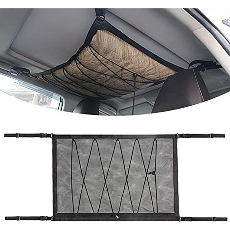 Deckelnetz Für Autos, Kofferraumnetz Organizer Zwischen Sitzen, Elastisches Aufbewahrungsnetz (netz Zur Aufbewahrung Am Autodach)