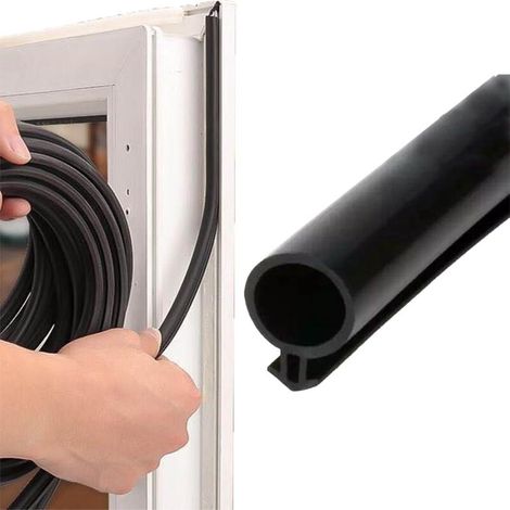 10 M Fenster-gummidichtung, Typ O Tür-gummidichtung, Geeignet Für Einen Inneren Spalt Von 5–7 Mm (schwarz)