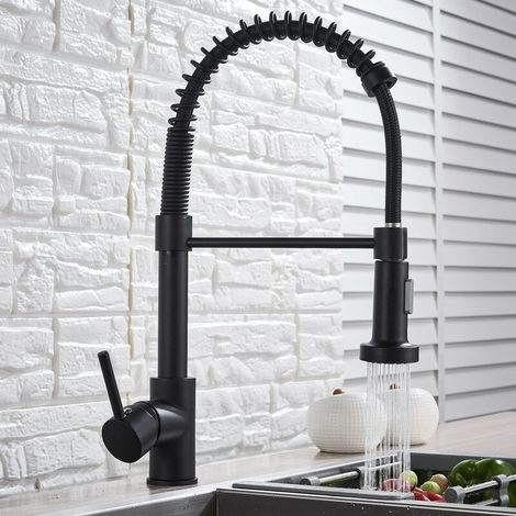 Küchenarmatur Mit 360° Drehbarem Sprühfeder, 2 Sprühmodi, Warm- Und Kaltwasser, Waschbecken, Drehbare Doppelwasserabgabe, Universeller Spritzschutzarmatur