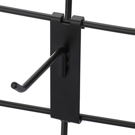 15er-pack 10-cm-metallhaken Für Gitterplatten, Geriffelte Haken Im Gewerbebereich Für Geschäfte, Garagen, Ausstellungen Und Werkstätten