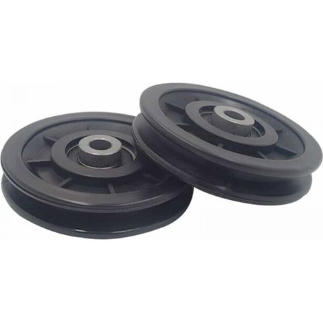 2 Stück 90 Mm Nylon-rollen, Fitness-seilzugrolle, Universelle Rolle Für Kabelmaschinen Im Fitnessstudio Und Garagentore, Schiebetürrollen