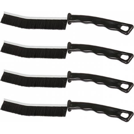 Brosse De Nettoyage Des Interstices 4 Pièces, Brosse Nettoyage Salle De Bainbrosse Joint Carrelag, Brosse De Nettoyage À Poils Durs Pour Rainure Fenetre, Salle De Bain, Toilettes, Cuisine