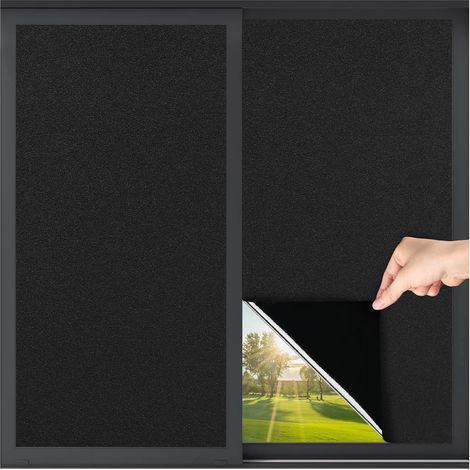 Verdunkelungsfolie Für Fenster, Frosted Folie, Die Sonnenlicht Blockiert, Getönte Verdunkelungsfolie Für Fenster Zum Schlafen, Statische Verdunkelungsfolie, Die Uv-strahlen Blockiert, 60 Cm X 200 Cm