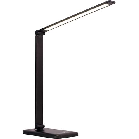 Led-schreibtischlampe Mit Einstellbarer Helligkeit, Tischleuchte Mit 5 Farbmodi Und 5 Dimmbaren Helligkeitsstufen, Nachttischlampe Mit Usb-ladeanschluss Und Timerfunktion, Flexible Touch-steuerung Mit