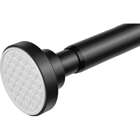 Teleskopische Duschstange 70–120 Cm, Ohne Bohren, Ideal Für Badezimmer, Fenster, Schrank, Schwarz