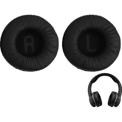 Ersatz-ohrpolster Für Jbl Tune T500bt, T450bt, 510bt, E40bt, Kopfhörer-pads Aus 70 Mm Memory-schaumstoff, Kunstleder, Schwarz, Komfort Und Geräuschisolierung
