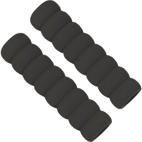 2er-set Türgriff-puffer - 13,5 X 2 Cm - Aus Schaumstoff - Wandschutz - Für Türen Und Wände - Antistatisch - Schwarz