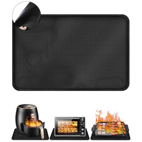 Hitzebeständige Silikonmatte 60x40 Cm, Brandschutz Und Rutschfest Für Küche, Arbeitsfläche Und Backen