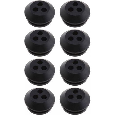 8er-set Schwarze Gummiringe Für Kraftstofftanks Mit 3 Löchern, Lochdurchmesser 5 Mm, Zum Ersatz Von Laubbläsern, Rasenmähern Und Freischneidern