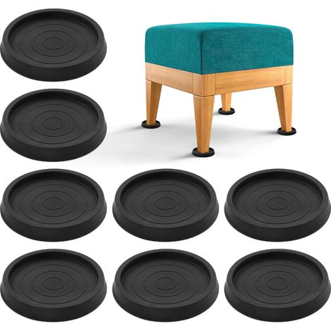 8er-set Rutschfeste, Rund 6,3 Cm Große Gummipads Für Möbelbeine, Stühle, Teppichschutz Für Bett, Schrank, Sofa, Stuhl, Tisch, Hartholzböden