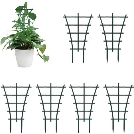 6 Stück Rankgitter Für Kletterpflanzen, Gartenrankgitter Für Pflanzen, Kletternde Gartenstützen, Mini-stützen Für Kletterpflanzen Und Reben
