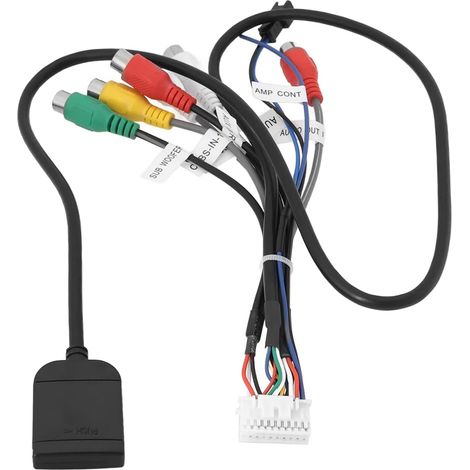 1 Stück Stereo-radio-kabel Für Android-auto Mit 20 Pins, Sim-kartensteckplatz-adapter, Rca-kabelsatz, Passend Für Die Meisten Gps-multimedia-navigationsgeräte