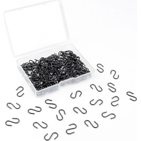 100 Stück Mini-s-haken Aus Edelstahl, Metall-s-haken Mit Aufbewahrungsbox, Zum Aufhängen Von Schmuck, Schlüsselanhängern, Für Bastelarbeiten