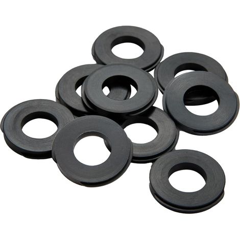 Set Aus 10 Duschschläuchen – Flache Dichtung – 2 Mm – Für Duschschlauch 1/2" – Perfekte Abdichtung – Zwischenstück, Ringdichtung Für Wasserhahn, Schlauch, Befestigungsschraube – Schwarz