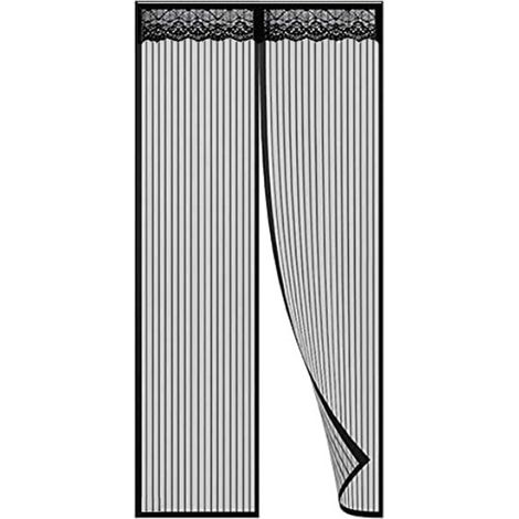 Magnetischer Fliegengitter-türvorhang – Mückenschutz-vorhang Mit Magnetischem Verschluss, Ohne Bohren, Für Balkon-, Keller- Und Terrassentüren (120 X 210)