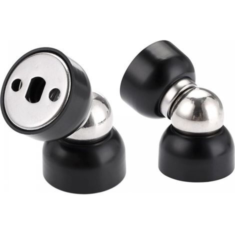2er-set Robuste Magnetische Türstopper – Mini-türstopper Aus Edelstahl Mit Schrauben, Robuste Magnetische Türstopper Für Schlafzimmer, Badezimmer, Küche Und Büro.
