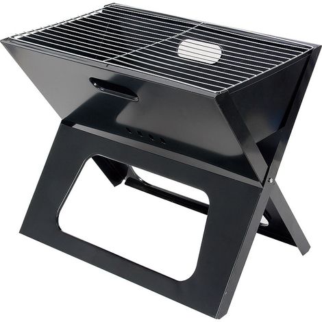 Tragbarer Und Faltbarer Grill, Ideal Für Outdoor-grillpartys, Camping, Reisen, Picknicks Und Strandfeste – Schwarz